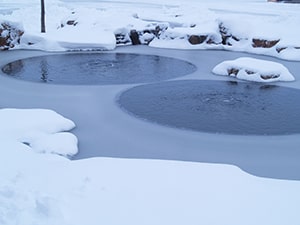 small pond winter aeration